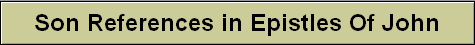 Son References in Epistles Of John